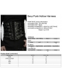 Black Gothic Punk Metal Men's Leather Waistband