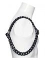 Black Gothic Punk Men's Rugged Metal Chain Harness