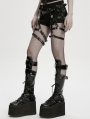 Black Gothic Skull Rivet Punk Leg Harness