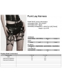 Black Gothic Skull Rivet Punk Leg Harness