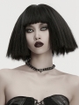 Black Gothic Doomsday Punk Spine Beaded Necklace