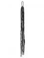 Black Gothic Raven Skull Tassel Braided Hair Accessory