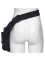 Black Gothic Skull Punk Techwear Rivet Waist-Leg Bag