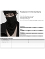 Black Gothic Wasteland Punk Bandana Face Mask Scarf
