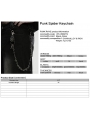 Black Gothic Punk Retro Thorn Spider Keychain