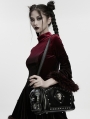 Black Gothic Punk Skull Studded Coffin Bag