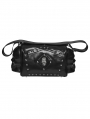 Black Gothic Punk Skull Studded Coffin Bag