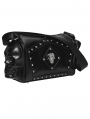 Black Gothic Punk Skull Studded Coffin Bag