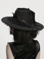 Black Gothic Revenge Dragon Skeleton Jazz Hat