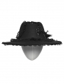 Black Gothic Revenge Dragon Skeleton Jazz Hat