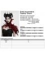 Black and Red Gothic Asymmetric Lace Feather Shawl