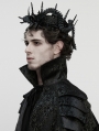 Black Gothic Coiling Dragon Crystal Crown Headwear