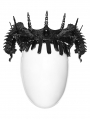Black Gothic Coiling Dragon Crystal Crown Headwear