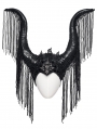 Black Gothic Magic Witch Horns Tassel Headdress