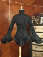 Black Long Sleeves Gothic Victorian Blouse for Women