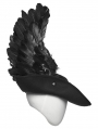 Black Gothic Dark Angel Wings Hat