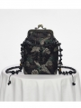 Black Gothic Chinese Style Embroidered Crossbody Bag