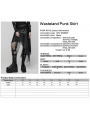 Black Gothic Wasteland Decadent Punk Irregular Skirt
