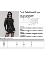 Black Gothic Punk Rebellious Sheer Mesh Spliced Short Dress