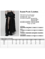 Black Gothic Sweet Punk Shorts with Tulle Skirt