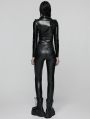 Black Gothic Printed Leggings for Women