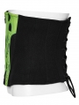 Black and Green Gothic Cyberpunk Armor Splicing Corset Waistband