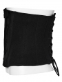 Black Gothic Cyberpunk Armor Splicing Corset Waistband