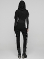 Black Gothic Punk Detachable Leg Pockets Pants for Women