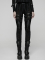 Black Gothic Decadent Punk Leggings for Women