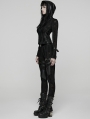Black Gothic Decadent Punk Leggings for Women
