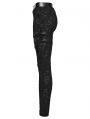 Black Gothic Decadent Punk Leggings for Women