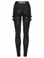 Black Gothic Decadent Punk Leggings for Women