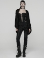 Black Gothic Decadent Punk Style Cardigan for Women