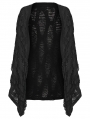 Black Gothic Decadent Punk Style Cardigan for Women