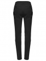 Black Gothic Punk Techwear Trousers for Women