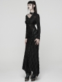 Black Gothic Punk Asymmetric Decadent Fishtail Maix Dress