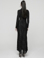 Black Gothic Punk Asymmetric Decadent Fishtail Maix Dress