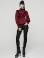 Red Retro Gothic Rose Night Shirt for Women