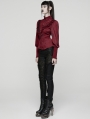 Red Retro Gothic Rose Night Shirt for Women