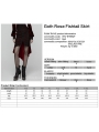 Black and Red Gothic Retro Rose Lace Velvet Fishtail Skirt