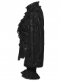 Black Gothic Gorgeous Layered Ruffle Lace Shirt for Women