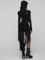 Black Gothic Retro Floral Lace Shorts for Women