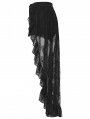 Black Gothic Retro Floral Lace Shorts for Women