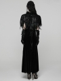 Black Gorgeous Gothic Sequined Feather Shawl