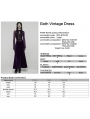 Violet Sexy Gothic Vintage Mesh Spliced Velvet Maxi Dress