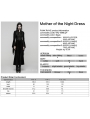 Black Retro Sexy Gothic Velvet Flared Sleeve Fishtail Long Dress