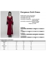 Red Gorgeous Gothic Velvet High Slit Fishtail Dress