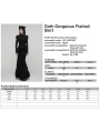 Black Gothic Gorgeous Velvet Beaded Tassel Fishtail Maxi Skirt