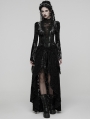 Black Sexy Gothic Gorgeous Velvet Lace Shirt for Women