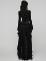 Black Sexy Gothic Gorgeous Velvet Lace Shirt for Women